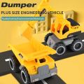 Large Size Dump Truck Three Year Old Boy Loading Soil Engineering Car Toy Excavator. 