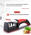 Manual Knife Sharpener 3-Stage Knife Sharpening Tool Professional | 3 Level Manual Knife Sharpener Tool. 