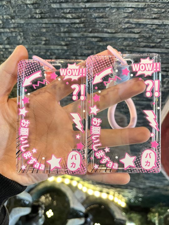 Kawaii%20Liquid%20Shaker%20Robot%20Bear%20Card%20Holder%20with%20Lanyard%20Neck%20Strap%20Clear%20Glitter%20ID%20Badge%20Case%20for%20Students%20Office%20Cute%20%20-%20Image%203