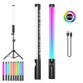 RGB Video Light Stick Wand Party Colorful LED Lamp Fill Light Handheld Flash Speedlight Photography Lighting With Tripod Stand. 