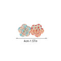 4pcs cute jelly color-block flower hair clip sweet girl candy duck mouth clip ins edge clip small fresh hairpin. 