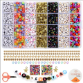 2600pcs Beads for Bracelet Making Kit Friendship Bracelet Making Kit, Jewelry Making Kit Name Personalized Bracelets. 