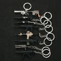 Mini Left Wheel Mauser P911 PKM Light Machine Gun Metal Toy Keychain. 