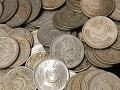 Pakistan's old antique coins 25 paisa 50 paisa. 