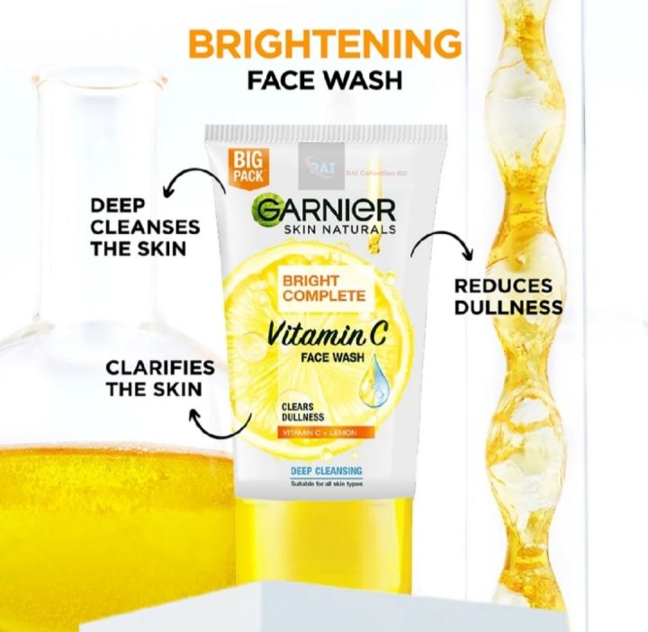 Garnier%20Bright%20Complete%20Vitamin%20C%20Face%20Wash%20-100gm%0A%0AIndian%20-%20Image%204