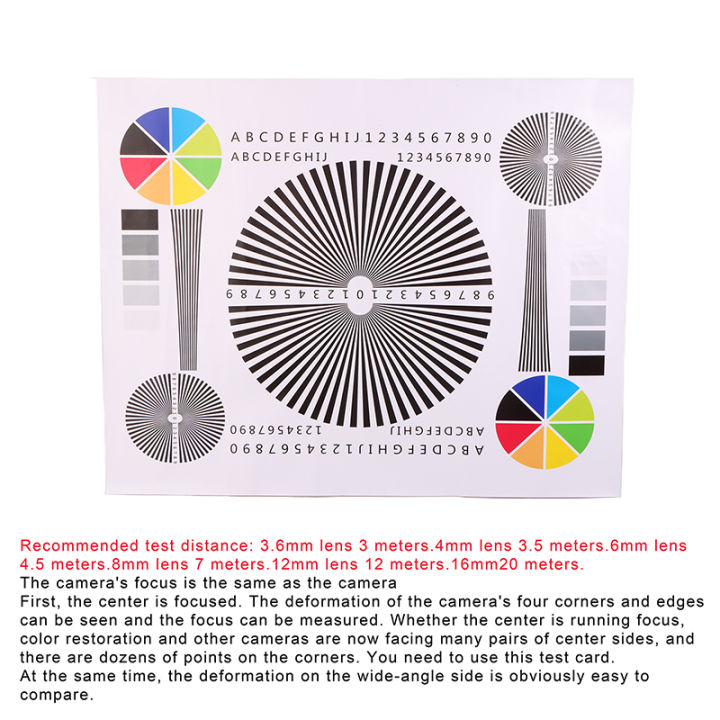 Precise Lens Rear Focus Calibration Test Card 50*40CM for Camera ...