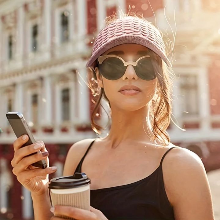 Casual%20Elastic%20Knitted%20Cap,%20Breathable%20Women's%20Empty%20Top%20Sunshade%20Hat%20For%20Outdoor%20Sports%20And%20Sun%20Protection%20-%20Image%205
