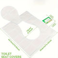 10/30/60/100pcs Disposable Toilet Seat Covers | Flushable Paper, Portable Sanitary Cushions for Travel, Public Restrooms, Hotels. 
