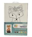 Pre-Screened Canvas Painting Kit (6” x 8”). 