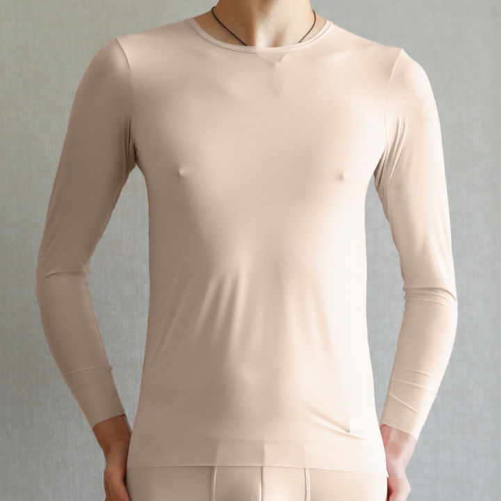 Men%20Thermal%20Underwear%20Tops%20Silk%20Quick%20Drying%20Underwear%20Long%20Sleeve%20T-shirts%20Undershirts%20Breathable%20Slip%20Sleepwear%20-%20Image%202