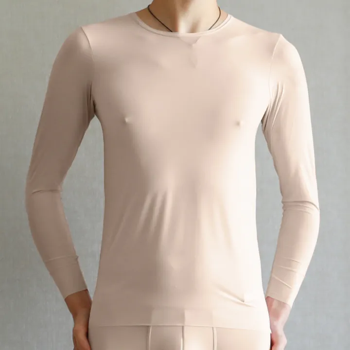 Men%20Thermal%20Underwear%20Tops%20Silk%20Quick%20Drying%20Underwear%20Long%20Sleeve%20T-shirts%20Undershirts%20Breathable%20Slip%20Sleepwear%20-%20Image%202