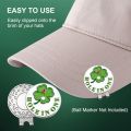4-pack Golf Cap Clips - Zinc Alloy With Strong Magnet, Magnetic Hat Clips For Metal Ball Markers, Great for Golf Lovers.