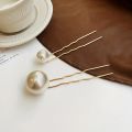 Elegant 2-Piece Faux Pearl Hairpin Set - U-Shaped Twist Design For Women & Girls, Hair Accessories Hair pin Perfect For Weddings. 