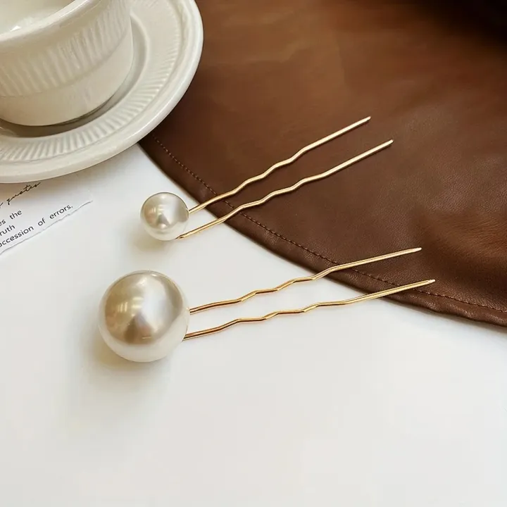 Elegant%202-Piece%20Faux%20Pearl%20Hairpin%20Set%20-%20U-Shaped%20Twist%20Design%20For%20Women%20&%20Girls,%20Hair%20Accessories%20Hair%20pin%20Perfect%20For%20Weddings%20-%20Image%202