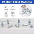 30pcs M4M5M6Jack Nuts Screw Petal Screw Anchors Petal Expansion Plugs for Curtain Expansion Clamp Petal Rivet Lock Jack Nut Bolt.