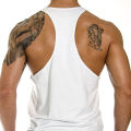 GYM ANIMAL Print Y Back Fitness Stringer Tank Top Mens Cotton Muscle Sleeveless Shirt Bodybuilding Clothing Workout Singlets. 