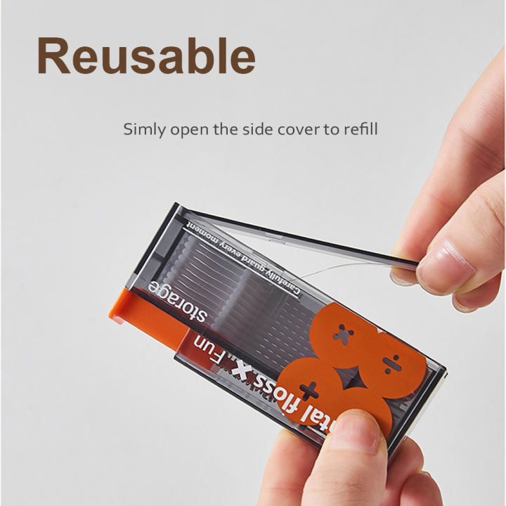 Auto%20Dental%20Floss%20Dispenser%20Small%20Hilo%20Portable%20Floss%20Picks%20Storage%20Box%20Refillable%20Toothpicks%20Teeth%20Cleaning%20Tool%20Tooth%20Pick%20-%20Image%203