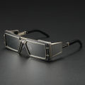 Punk Sunglasses Men Square Sun Glasses Designer T-show Party Eyewear Unisex Fashion Heavy Metal Luxury Shades. 