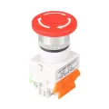 Switch emergency stop button mushroom head emergency stop button switch 22mm lay37. 
