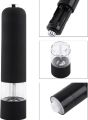 Electric Pepper Grinder and Salt Mill- Battery Operated One-Handed Spice Dispenser & Adjustable Coarseness- Premium Kitchen Upgrade w Strong Ceramic Blades -Matte Black, Batteries Not Included.. 