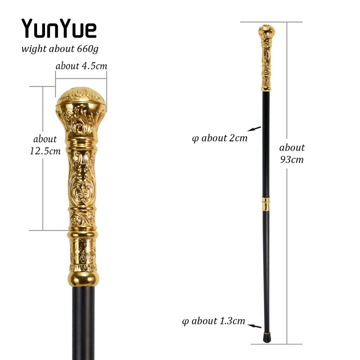 Elegant%20Golden%20Round%20Handle%20Fashion%20Walking%20Stick%20Cosplay%20Gentlemen%20Vintage%20Handmade%20Walking%20Cane%20Lady%20Detachable%20Walking%20Canes%20-%20Image%202