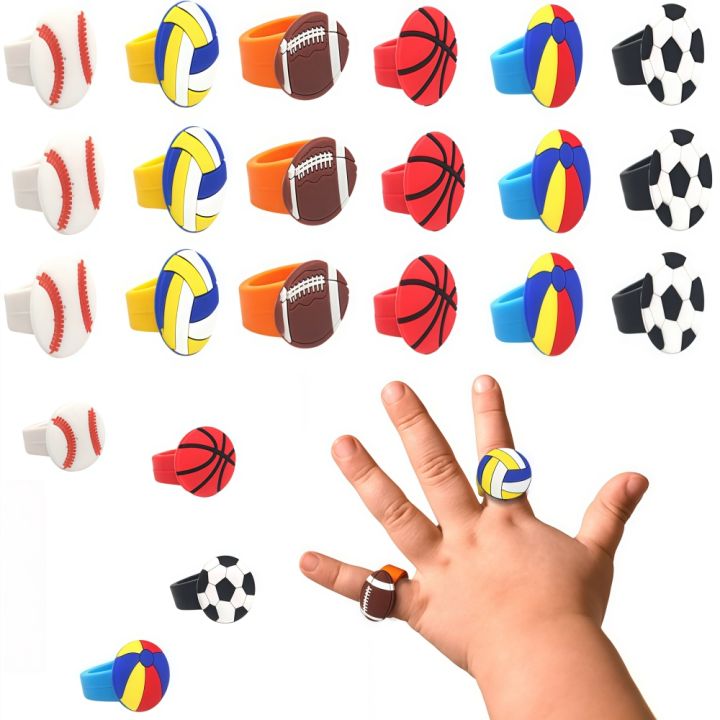 12Pcs Football Basketball Volleyball Baseball Beach Ball Rugby Rings ...