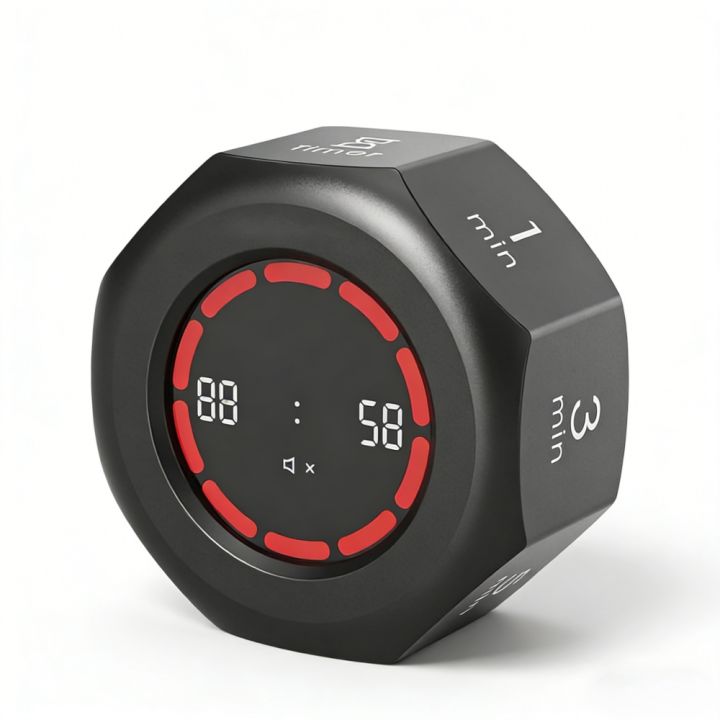 Mini Digital Timer Gravity Flip Pomodoro Timer 1-90 Minutes Countdown ...