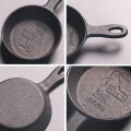 1PCS 8.5CM Cast Iron Skillet Non-stick Mini Egg Frying Pan for Kitchen Cookware. 