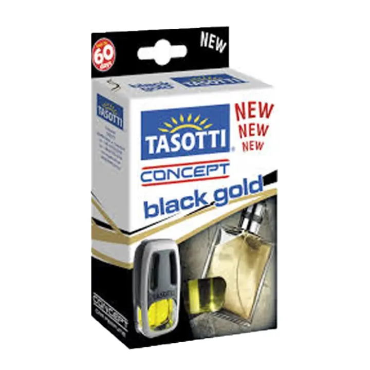Car Air Freshener Fixed on Car AC Vent Tasotti Concept Black Gold Fragrance