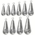 Fishing Weights Sinkers, 10 Sizes Teardrop-Shaped Fishing Lead Sinkers, Bass Casting Drop Shot Weights for Saltwater Freshwater.
