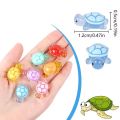 50/100 Pcs Cute Mini Luminous Turtle Ornaments Glowing in The Dark Miniatures Turtle Micro Landscape Kids Toys Home Decor  home decoration item. 