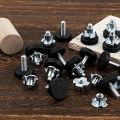 4 pcs Furniture Leveling Feet | M6 Thread, Tool-Free Install, Anti-Slip, Heavy-Duty, Height Adjustable, T-Nut | For: Home. 