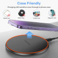 30W Fast Wireless Charger Compatible with iPhone 17‑12 Pro Max,  S25‑S20, ,  & Google Pixel. 