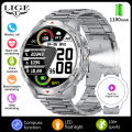 LIGE 1100mAh Battery Smart Watches For Man Outdoor Sport LED Flashlight Compass Men’s Smartwatch Bluetooth Call Men 2026 Watches. 