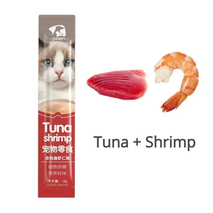 Pelen%20Cat%20Treats%20Tuna%20Chicken,%20Tuna%20Shrimp,%20Salmon%20Shrimp%2015g%20X%2050%20Pcs%20(%203%20Flavors%20)%20-%20Image%205