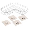 【4 sheets adhesive 】 corner shelf, corner shelf, no need to drill holes, rack in the bathroom, kitchen, wall mounted.. 