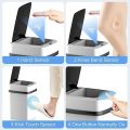 Smart Trash Kitchen Bathroom Recycling TrashCan Automatic Sensor Dustbin Electric Waste Bin Waterproof Wastebasket For 13L • Sensorized Dustbin•. 