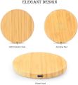 Bamboo Wireless Charger 15W 10W 5W Fast Wireless Charging Pad for iPhone 13 12 mini 11 Pro Max AirPods Pro 2.