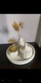 5 piece Home warming gypsum made vase combo set.