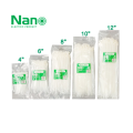 Nano cable ties tie nylon cable ties white plastic nylon 100 cable ties SN-100-2C (4 ”)/SN-150-3C (6”)/SN-200-4C (8 ”) SN-250-4C (10")/SN-300-4C (12 ") is available in 100% genuine models.. 