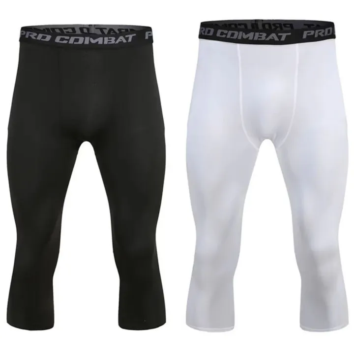 Men%20Compression%20Base%20Layer%20Running%20Tight%20Shorts%20Sport%203/4%20Cropped%20Pant%20Leggings%20Gym%20Basketball%20Fitness%20Exercise%20Cycling%20Trousers%20-%20Image%206
