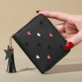 1PC Wallet Women Ladies Mini Tassel Wallets Cute Short Zipper Lovely Pu Leather Coin Purse Female Hand Wallet. 