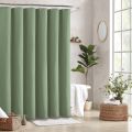Waffle Shower Curtain Heavy Duty Mould Proof Resistant Shower Curtain for Bathroom Waterproof Luxury Shower Curtain with 12Hooks.
