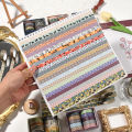 10 Rolls Flower Washi tapes set School supplies Cute stickers Masking tape Aesthetic stationery Scrapbooking journal decoration.