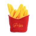French Fries+Hamburger Combo Pet Plush Toy. 