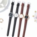 Fashion Small Dial Women Watches Casual Leather Band Quartz Watch.