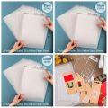 30 Sheets Vellum Paper 8.5x11inch Frosted Smooth Vellum Paper Sheets Translucent Paper Tracing Vellum Paper for Crafts Tracing. 