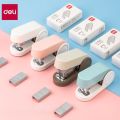 DELI Mini Stapler Set with Staples 24/6 Easy-Press Stapler Portable Paper Binding Tool for Students Office & Home Use.