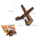 Wooden Cookbook Stand Handmade Recipe Book Menu Display Stand Restaurant Home Hanging Study Desktop Holder For Cooking. 