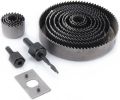 đ ī¸ 16PCS Hole Saw Kit Set â Carbon Steel Round Cutter (19â127mm) Professional Hole Cutter Set | Wood, Metal, Plastic & Drywall Drilling Tool.